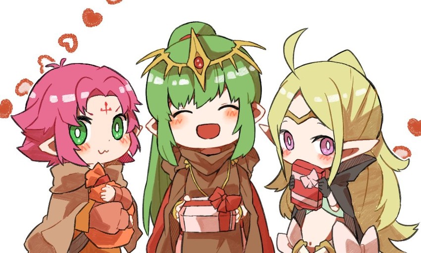 tiki, nowi, and fae (fire emblem and 4 more) drawn by shunrai