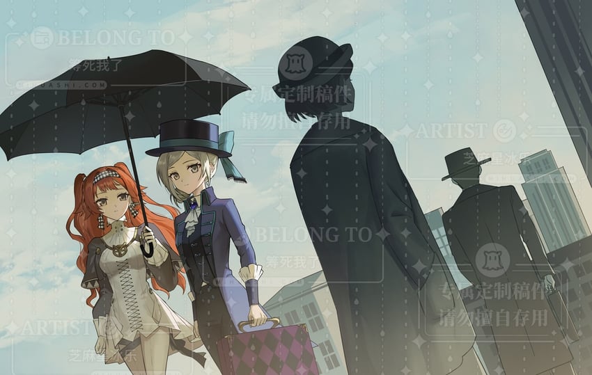 vertin and sonetto (reverse:1999) drawn by zhima_xing_bingle