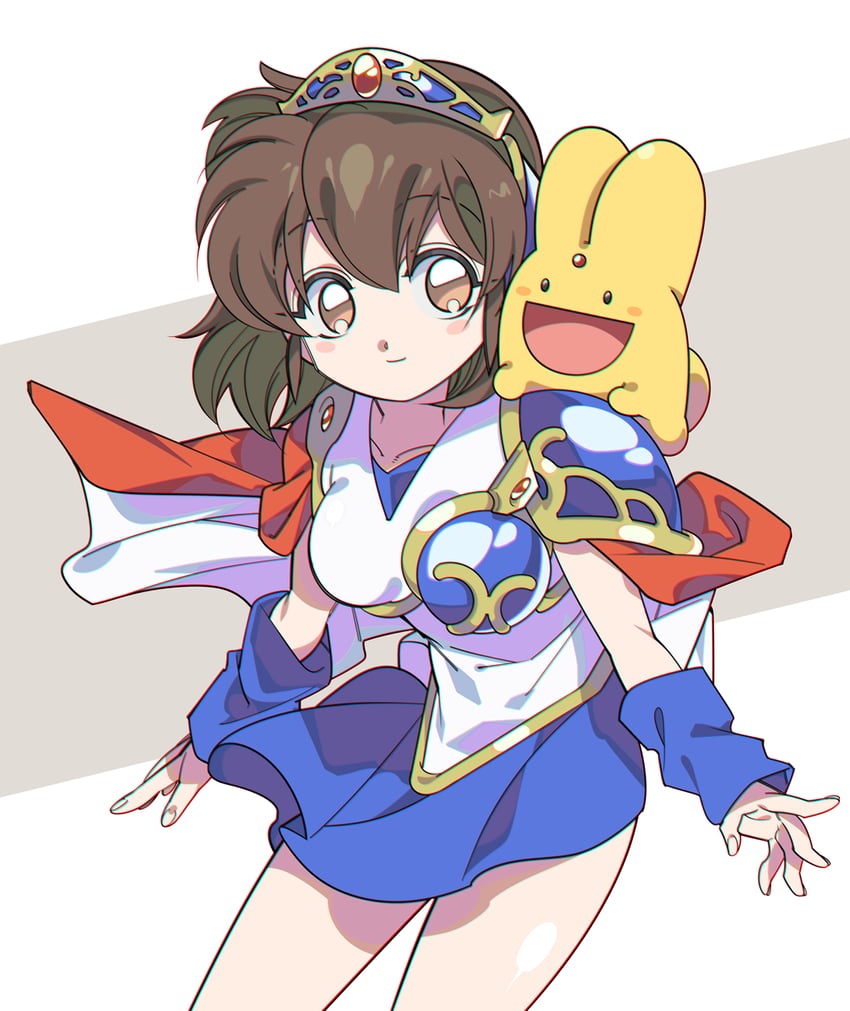 arle nadja and carbuncle (puyopuyo and 1 more) drawn by misaka_(missa)