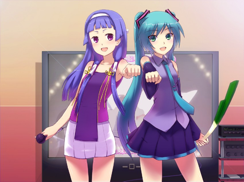 hatsune miku and nagi (vocaloid and 1 more) drawn by tuanzi