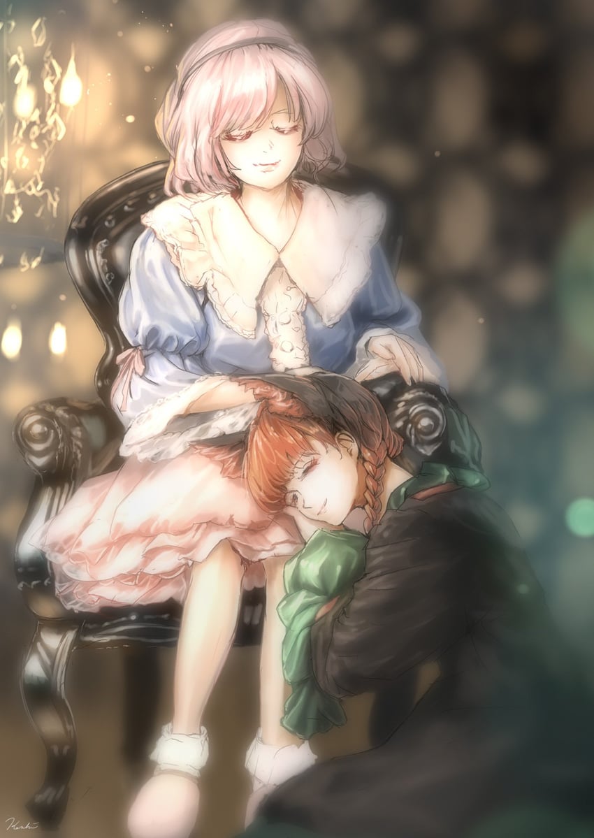 komeiji satori and kaenbyou rin (touhou) drawn by koshi_(koshi_vortex)