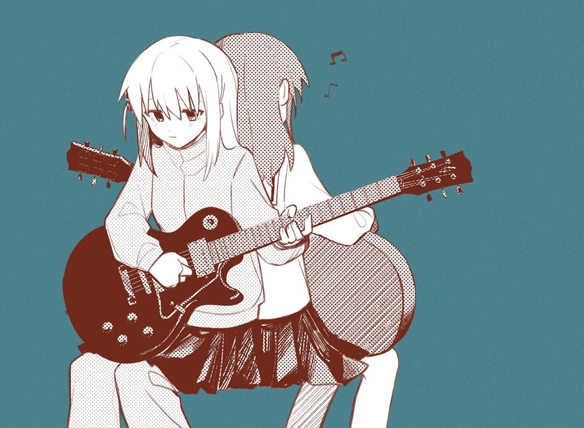 gotoh hitori and kita ikuyo (bocchi the rock! and 1 more) drawn by pinkroll1280