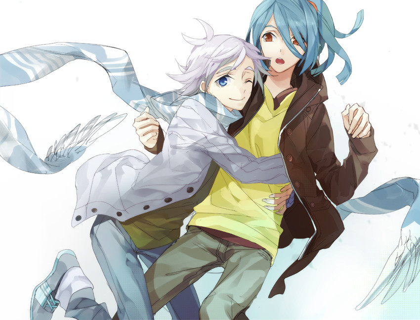 kazemaru ichirouta and fubuki shirou (inazuma eleven) drawn by izumi_(nagashi)
