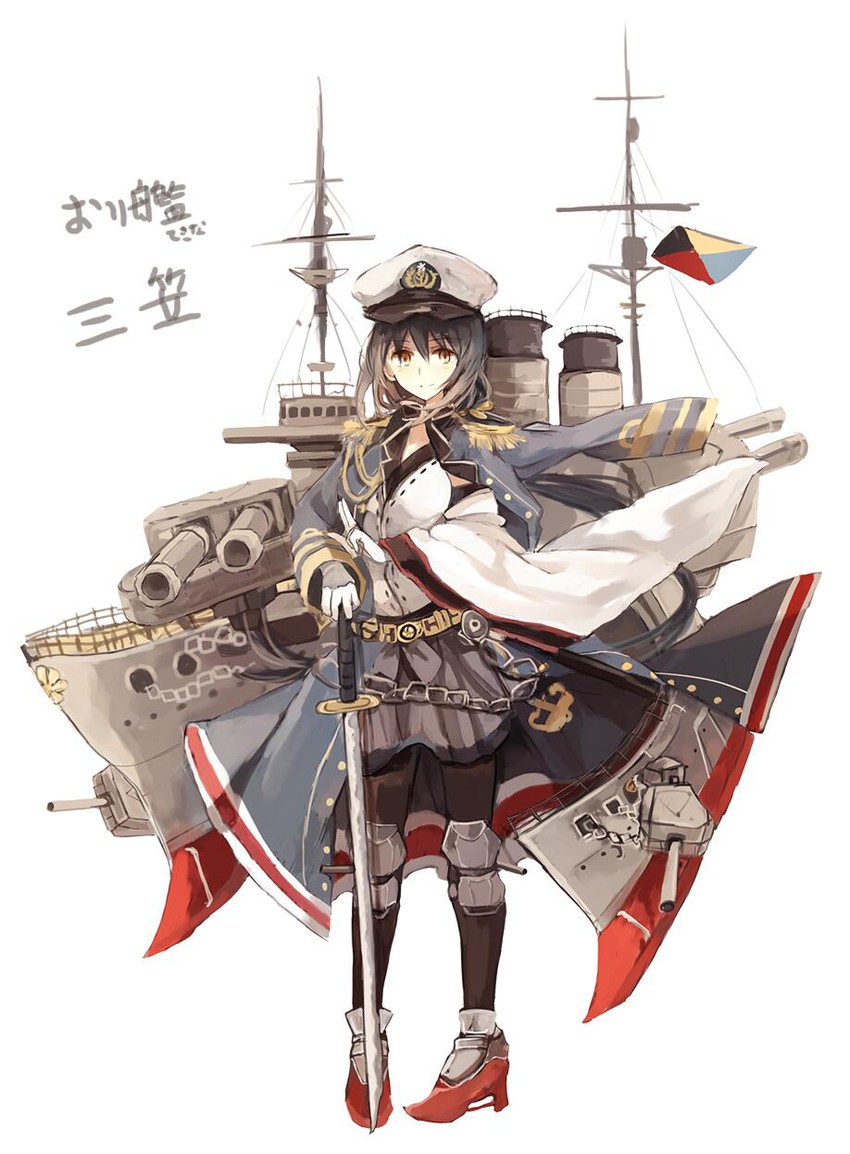 mikasa (original and 1 more) drawn by kinona