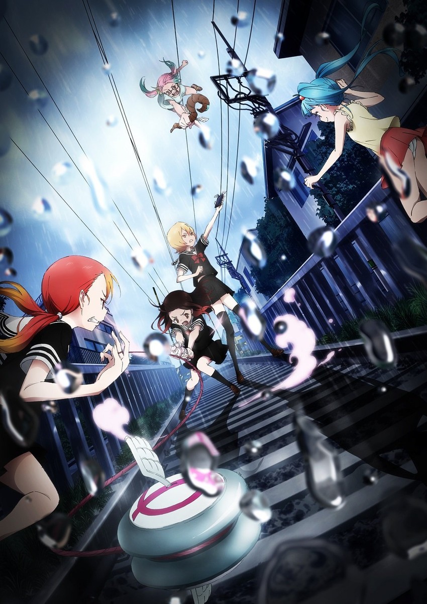 asagiri aya, yatsumura tsuyuno, anazawa nijimi, shioi rina, and shizukume sarina (mahou shoujo site) drawn by imo_(suruga)