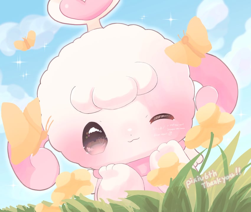 hapihapitchi (tamagotchi and 2 more) drawn by rafea