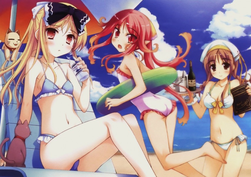 avril, garnet, nina lindberg, and tango (shukufuku no campanella) drawn by ko~cha