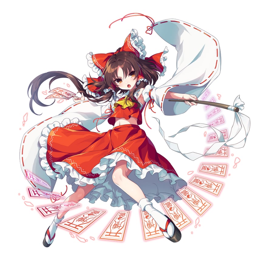 hakurei reimu (touhou and 1 more) drawn by kozakura_(dictionary)
