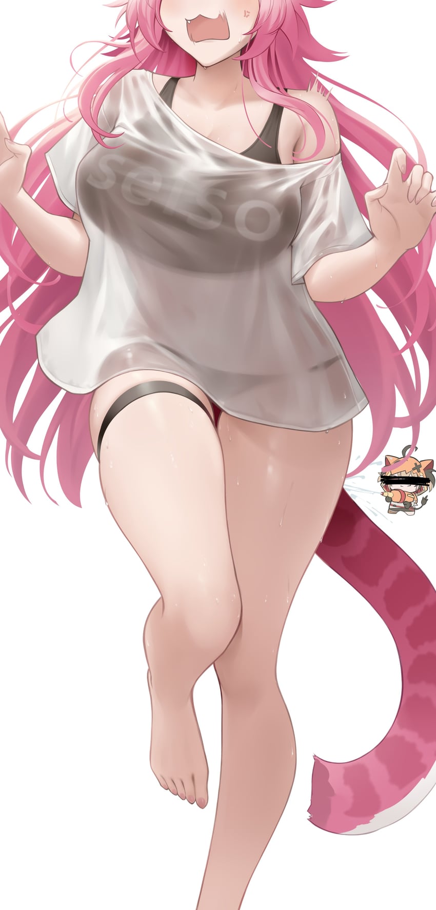 raora panthera and gigi murin (hololive and 1 more) drawn by somebody_(leiking00)