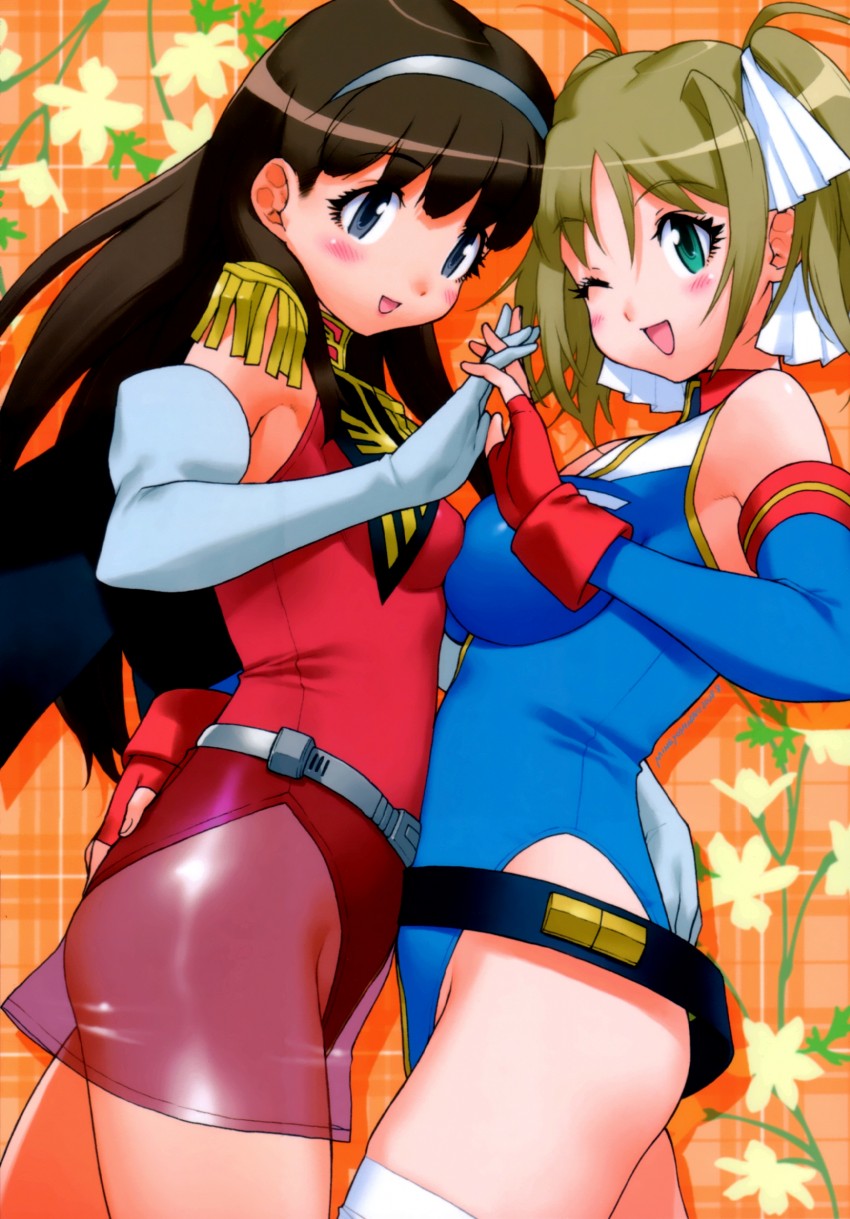 reiko holinger and catharine blitzen (gundam and 1 more) drawn by yoshizaki_mine