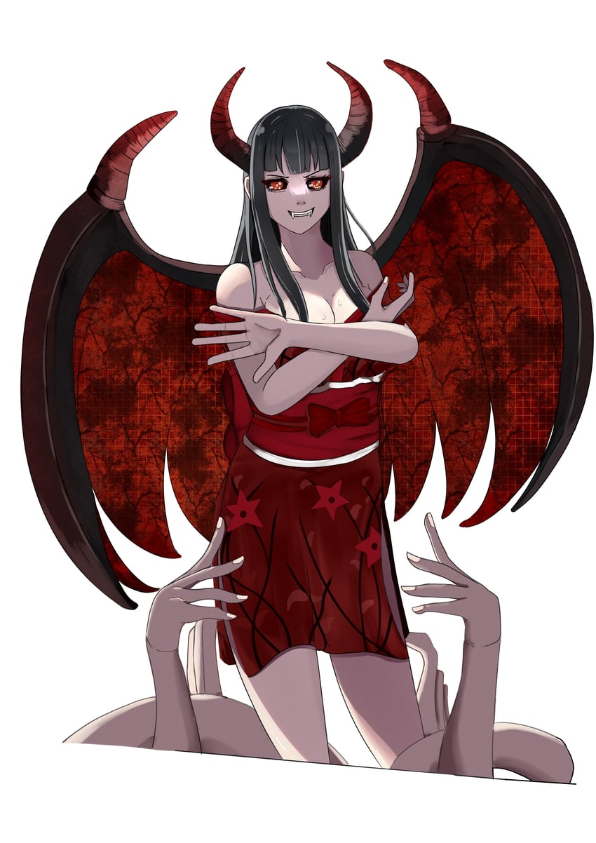 nico robin and demonio fleur (one piece) drawn by mhytical01