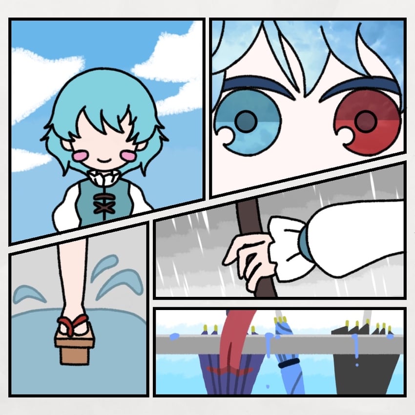 tatara kogasa (touhou and 1 more) drawn by wadamatt