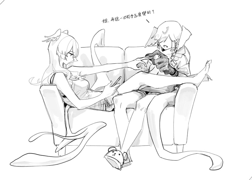 elira pendora and selen tatsuki (nijisanji and 1 more) drawn by guiyu_(nocaudal)
