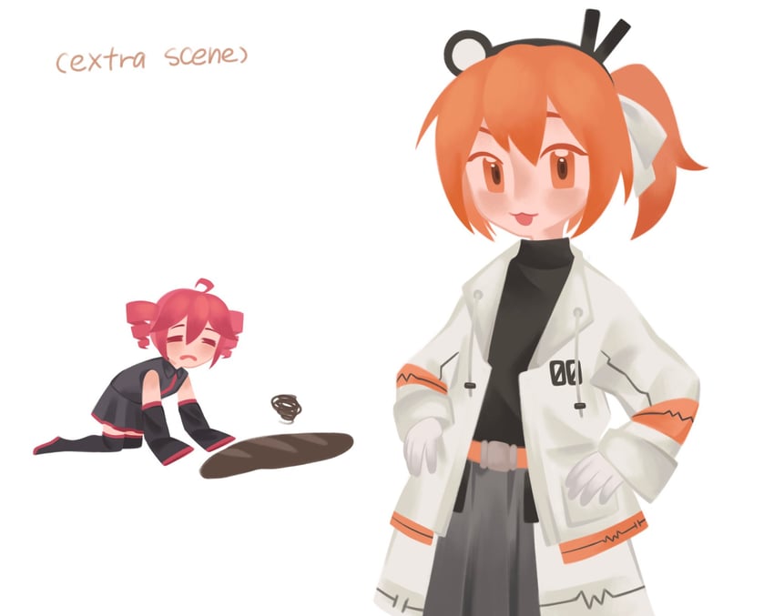 kasane teto and adachi rei (utau and 2 more) drawn by moonmart