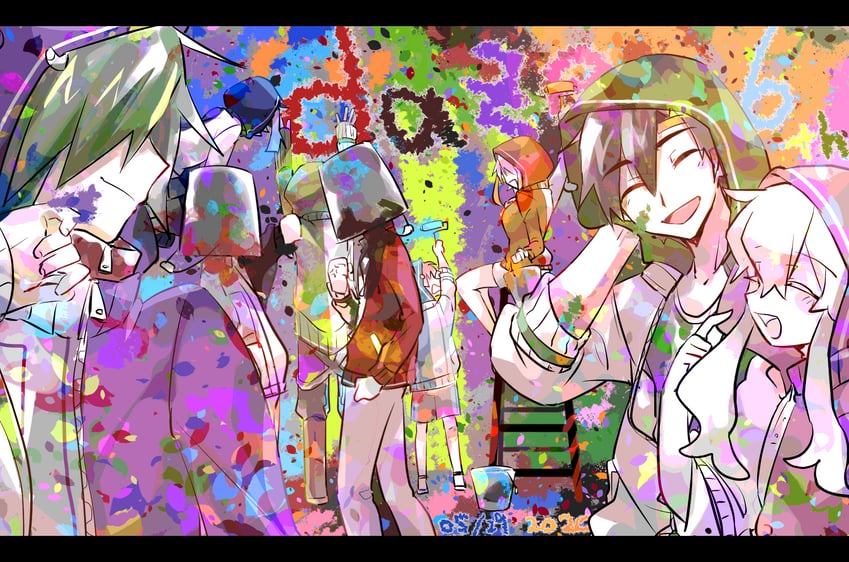 kozakura marry, kisaragi shintarou, kido tsubomi, ene, kano shuuya, and 4 more (kagerou project and 1 more) drawn by imouto_37