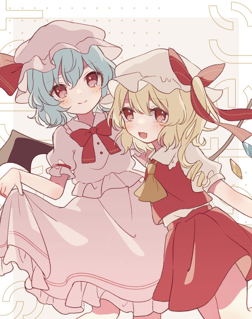 remilia scarlet and flandre scarlet (touhou) drawn by nig_18