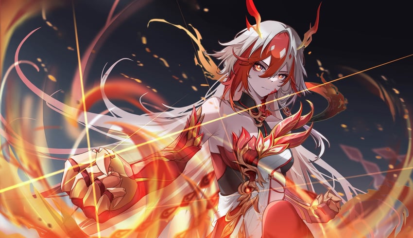 fu hua (honkai and 1 more) drawn by egami63978427