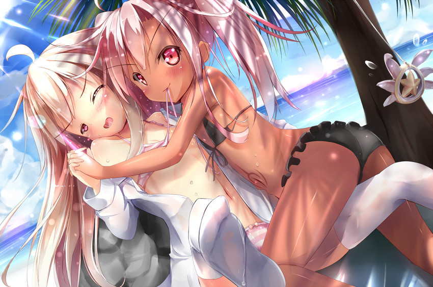 illyasviel von einzbern, chloe von einzbern, and magical ruby (fate and 1 more) drawn by natuna_natu
