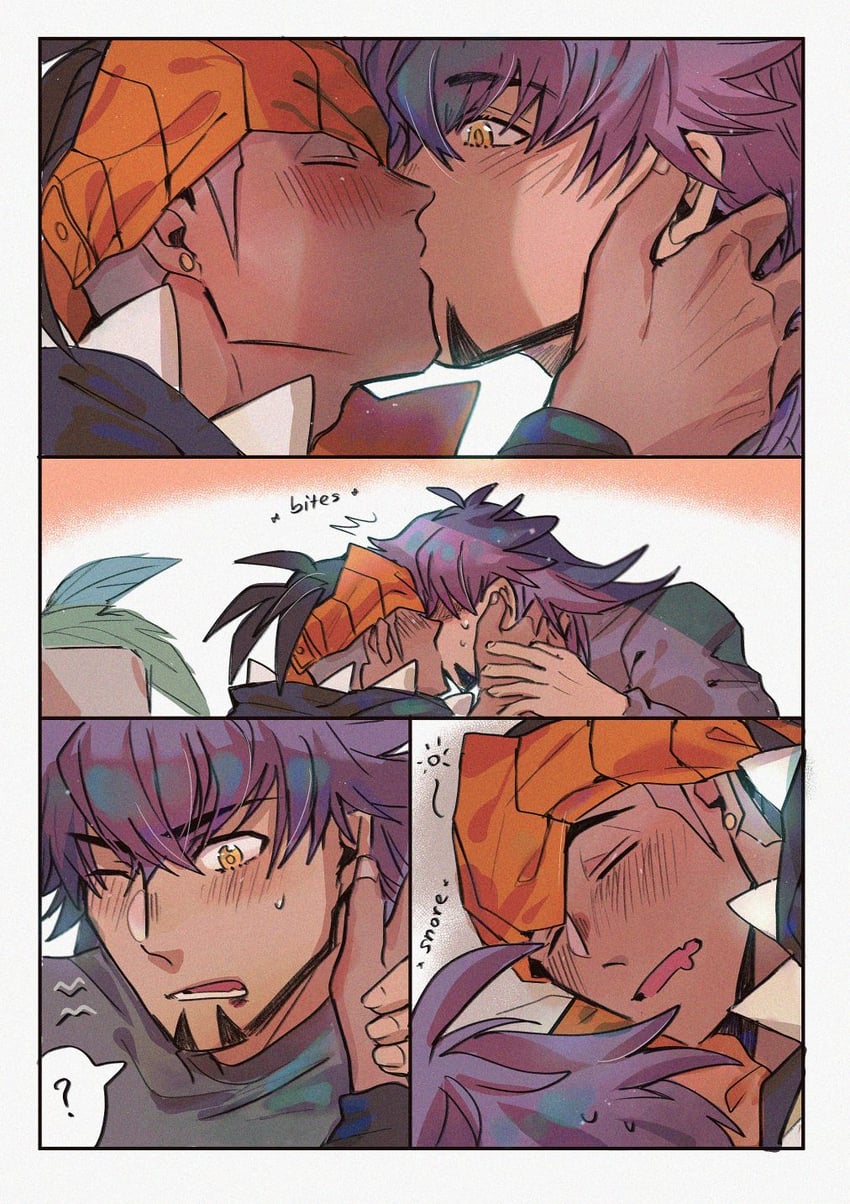 leon and raihan (pokemon and 1 more) drawn by chiyo_(miichiyochin)