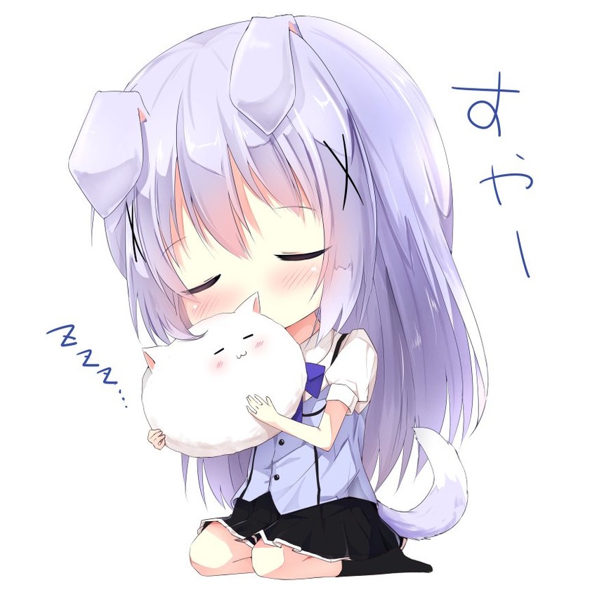 kafuu chino and tippy (gochuumon wa usagi desu ka?) drawn by kouda_suzu