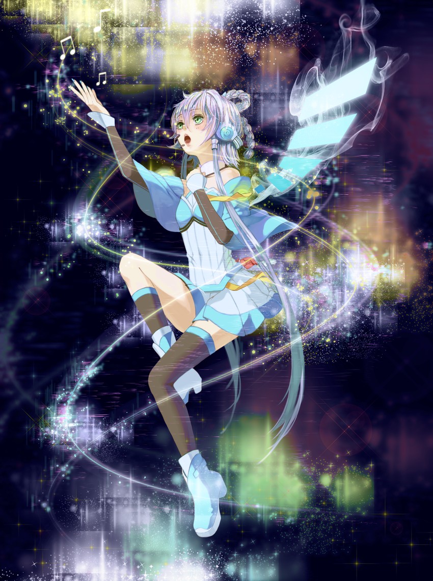 luo tianyi and luo tianyi v3 (vocaloid and 1 more) drawn by tripletype