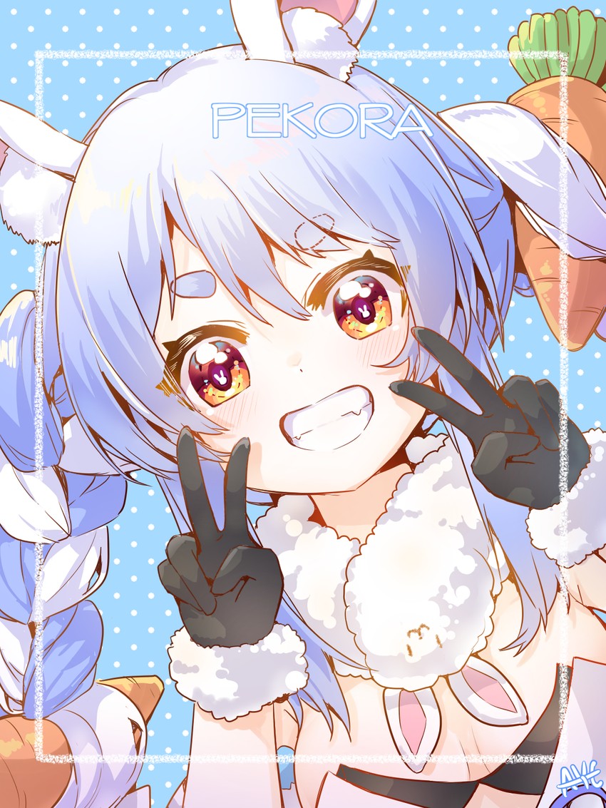 usada pekora and don-chan (hololive) drawn by aye