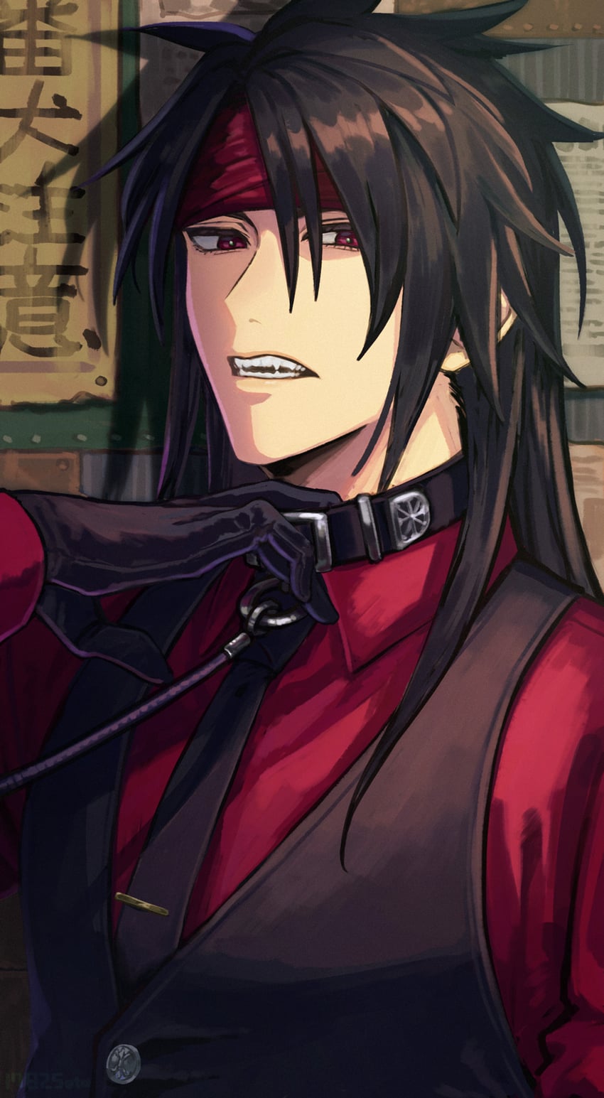 vincent valentine (final fantasy and 2 more) drawn by 1782seta