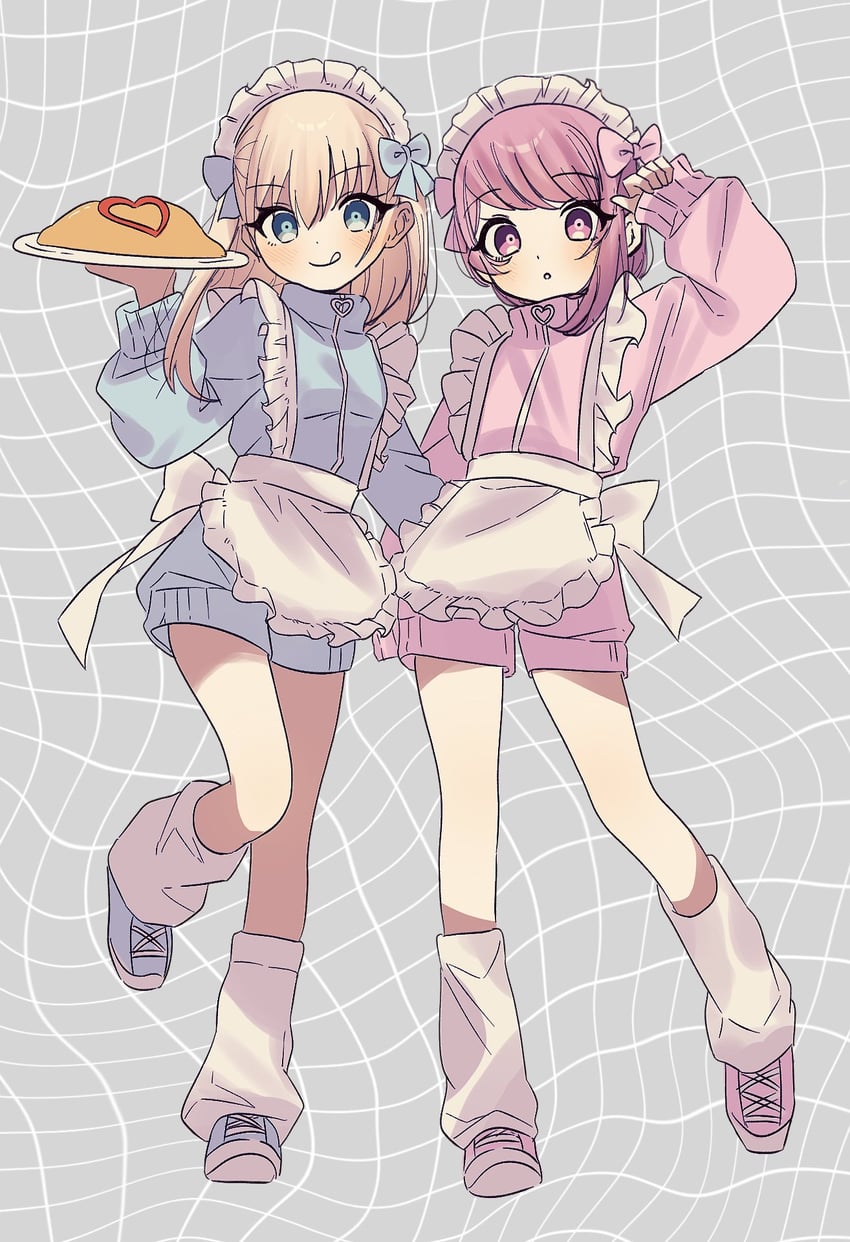 iroha tsuki and semba tsuruko (tribe nine) drawn by qnex_u3
