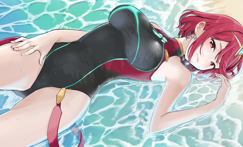 pyra (xenoblade chronicles and 1 more) drawn by mameroku