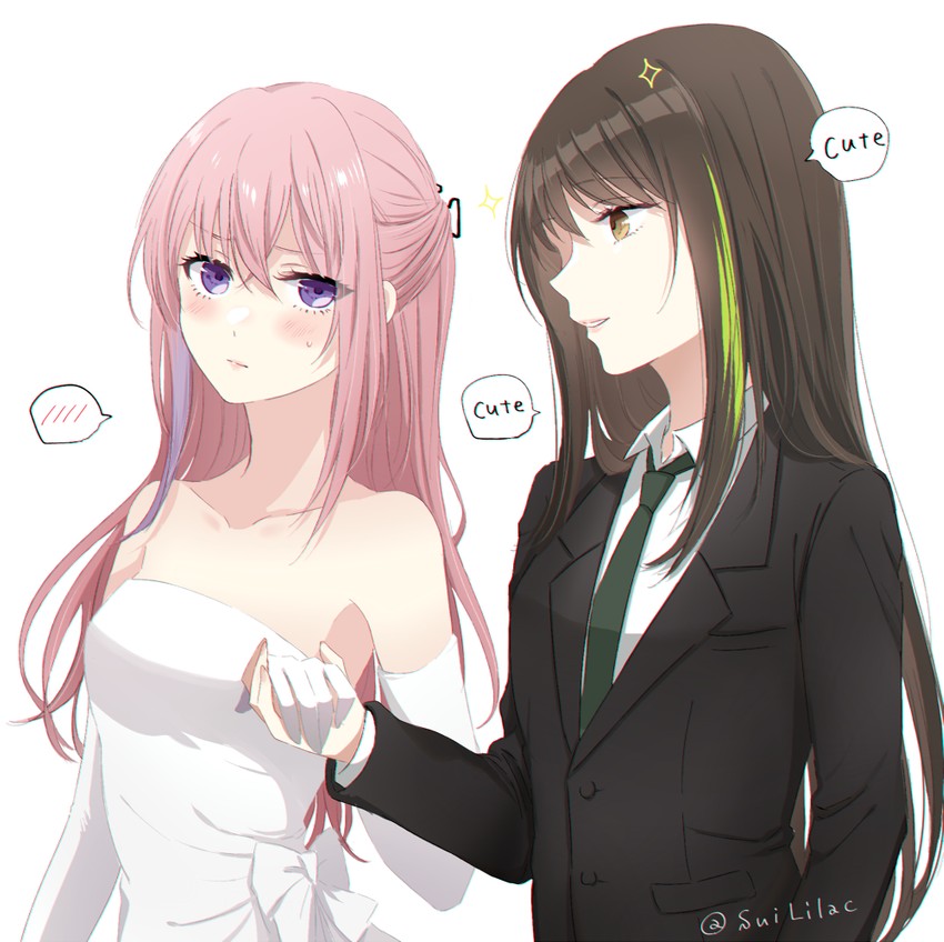 m4a1 and st ar-15 (girls' frontline) drawn by sui_(camellia)