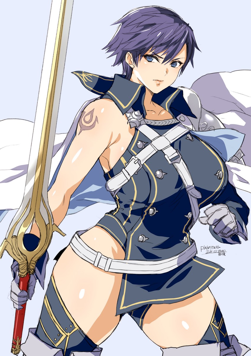 chrom (fire emblem and 1 more) drawn by yajiro_masaru