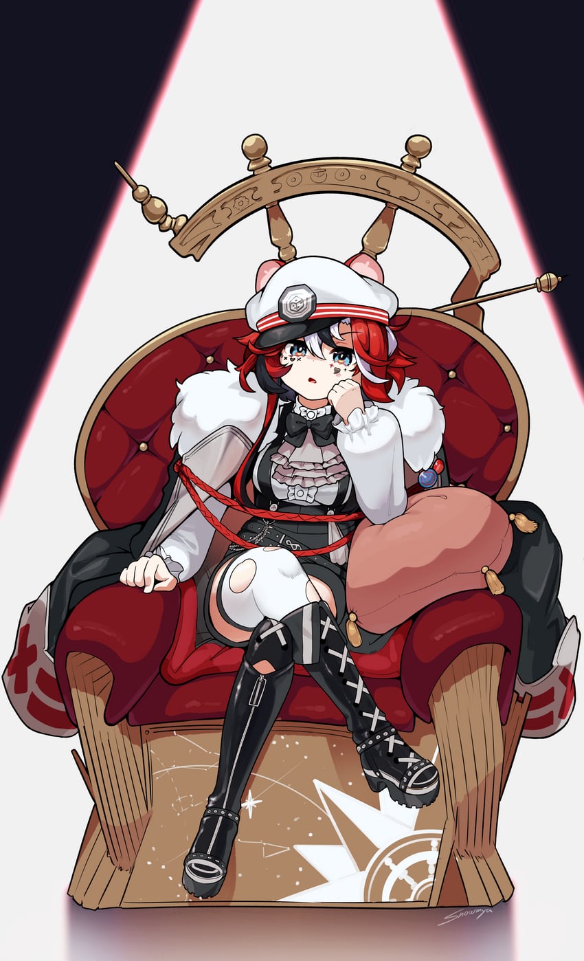 hakos baelz (hololive and 1 more) drawn by snowmya