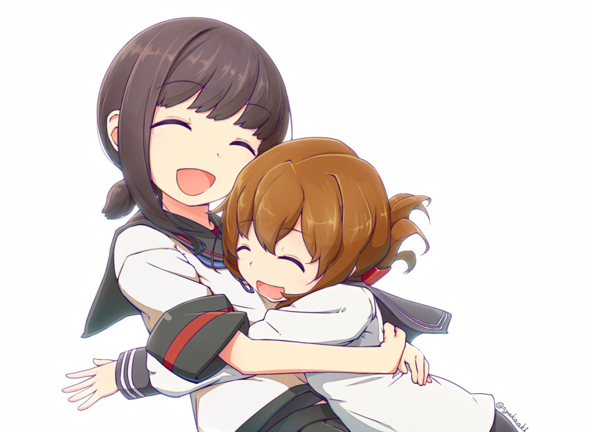 inazuma, fubuki, and fubuki kai ni (kantai collection) drawn by nakaaki_masashi