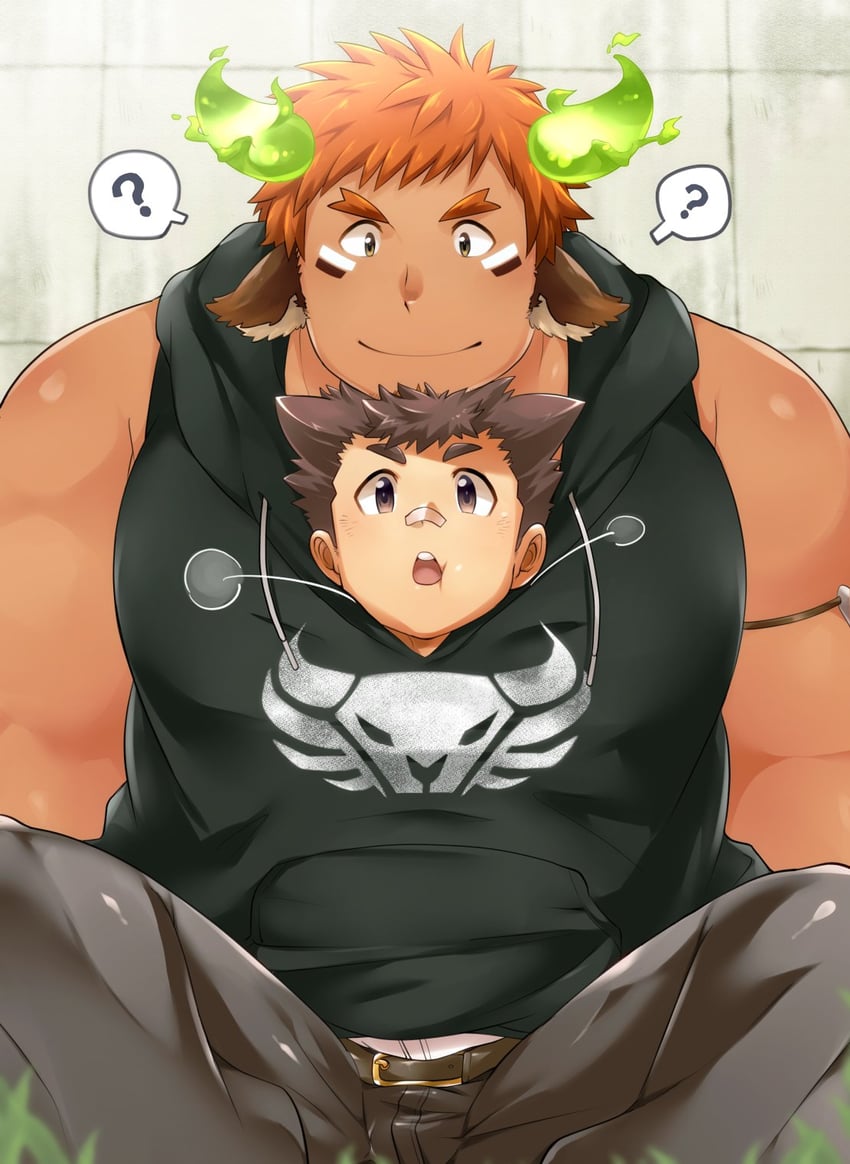 wakan tanka and protagonist 1 (tokyo afterschool summoners) drawn by kontahsm