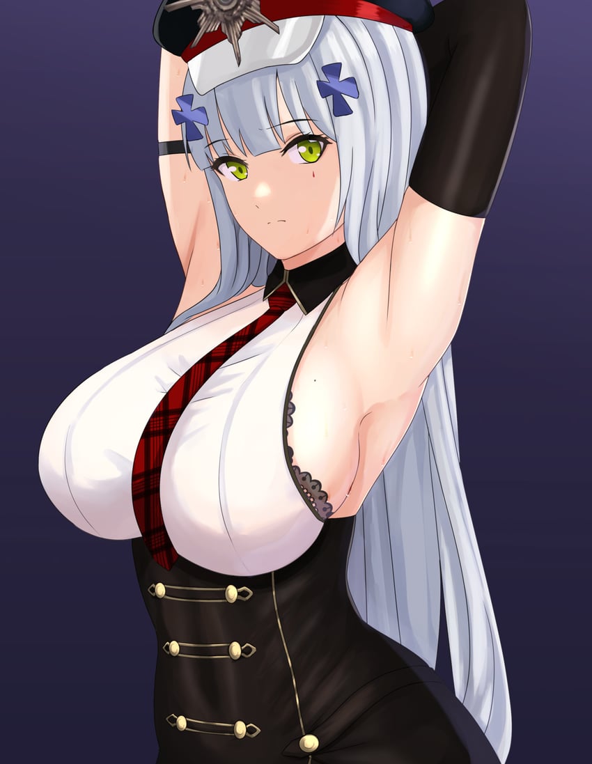 hk416 and clukay (girls' frontline and 1 more) drawn by cyka