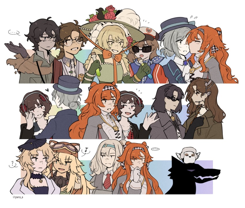 vertin, sonetto, regulus, schneider, matilda bouanich, and 7 more (reverse:1999) drawn by yura_(ywra_a)