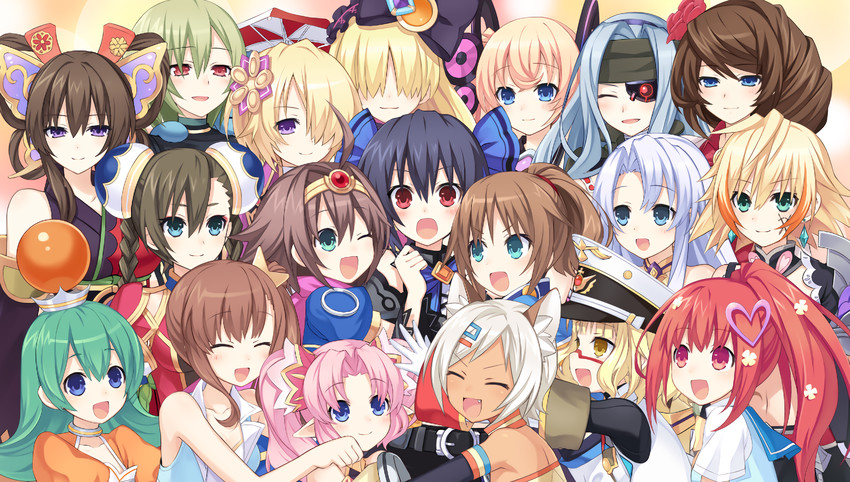 noire, moruu, saori, blossa aizen, rii fai, and 14 more (neptune and 1 more) drawn by manamitsu