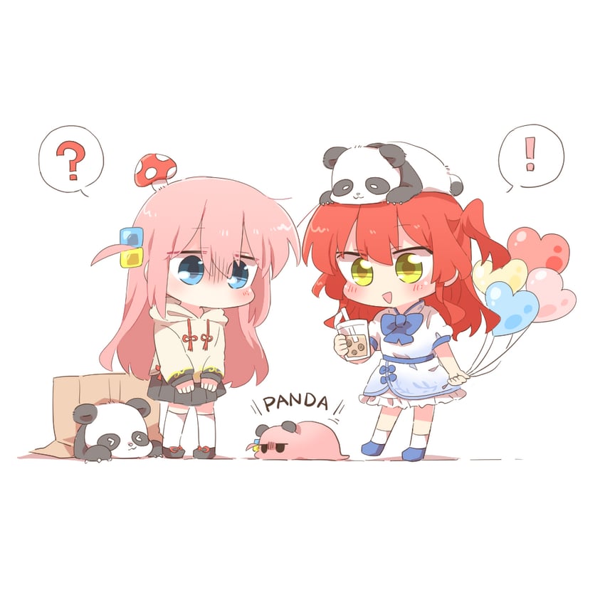 gotoh hitori and kita ikuyo (bocchi the rock!) drawn by rebecca_(keinelove)