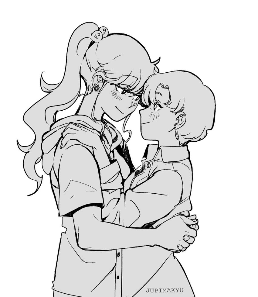 mizuno ami and kino makoto (bishoujo senshi sailor moon) drawn by ticcy