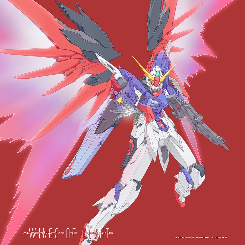 destiny gundam (gundam and 2 more) drawn by wdy1000