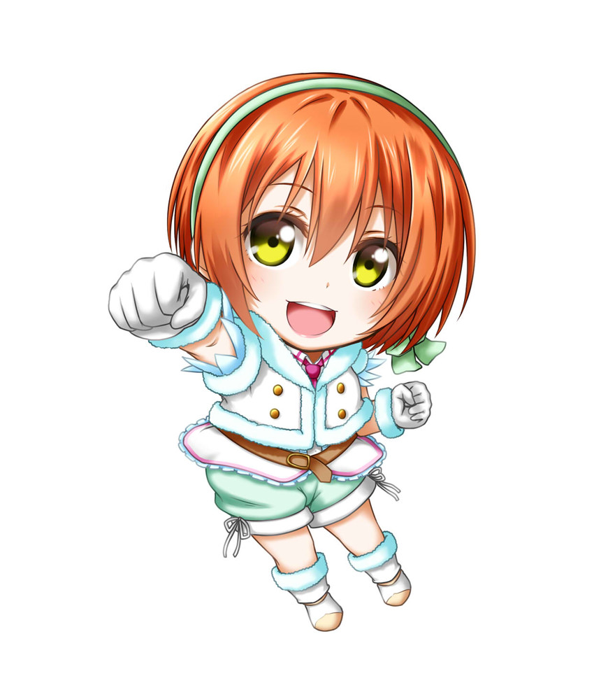 hoshizora rin (love live! and 1 more) drawn by kuena