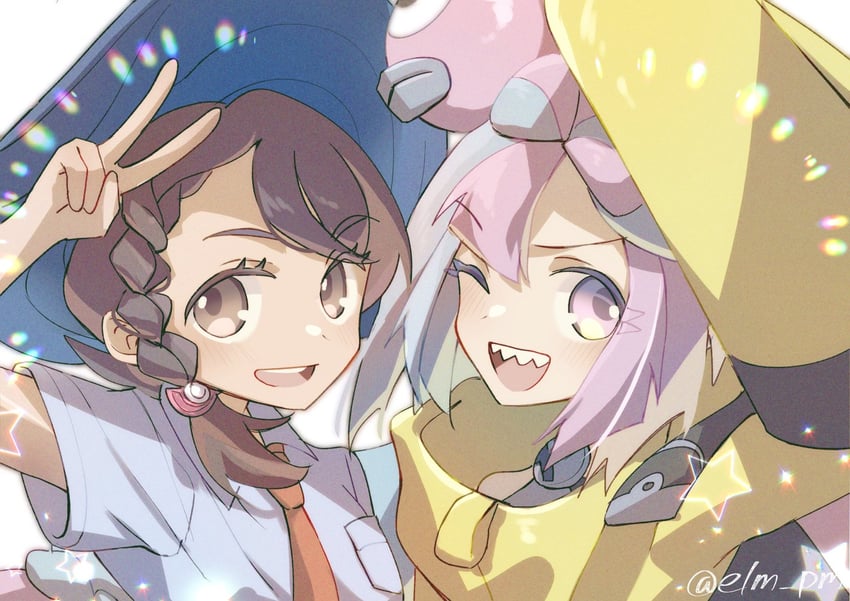 iono and juliana (pokemon and 1 more) drawn by nanashino_(7shino_gs)
