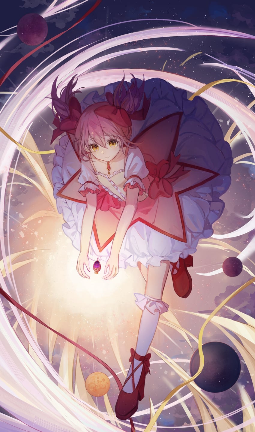 kaname madoka (mahou shoujo madoka magica) drawn by lan_su