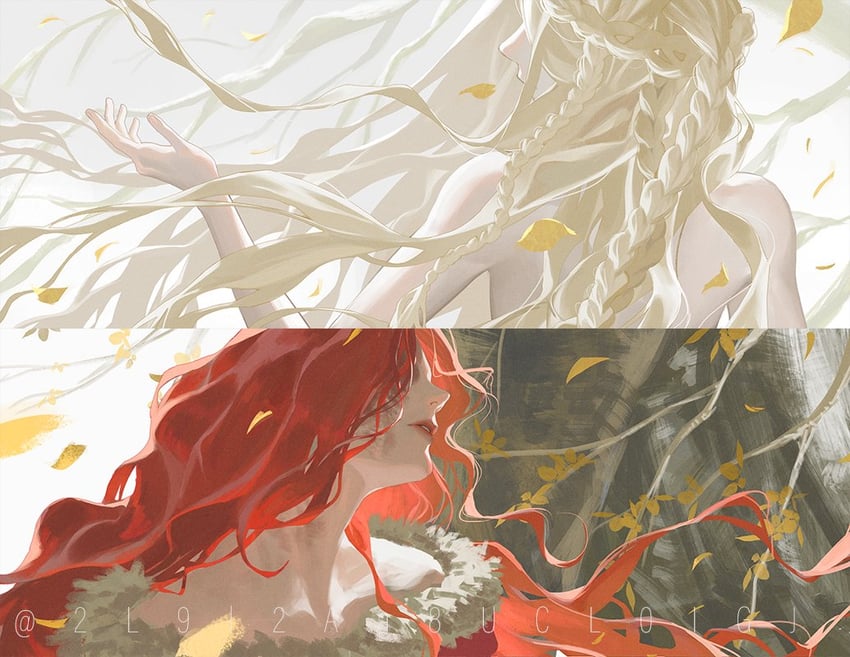 malenia blade of miquella and miquella (elden ring) drawn by blackbox_(blackbox9158)