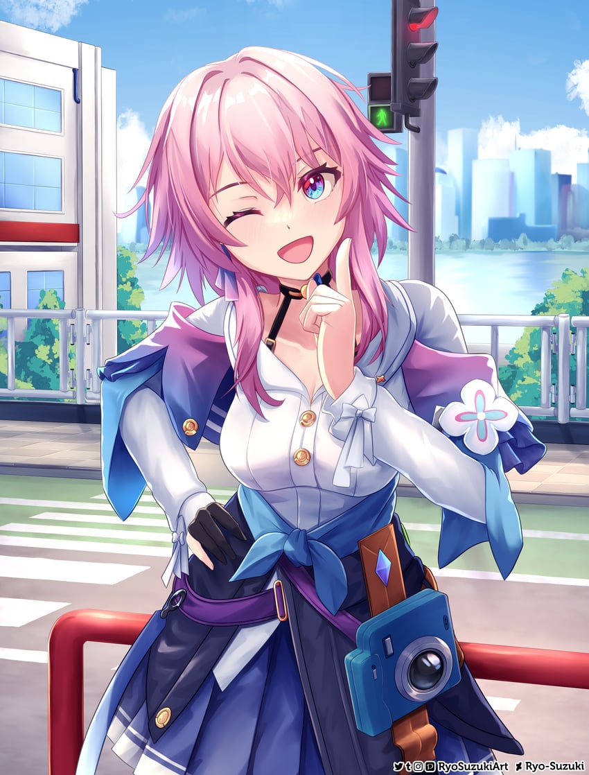 march 7th (honkai and 1 more) drawn by ryo-suzuki