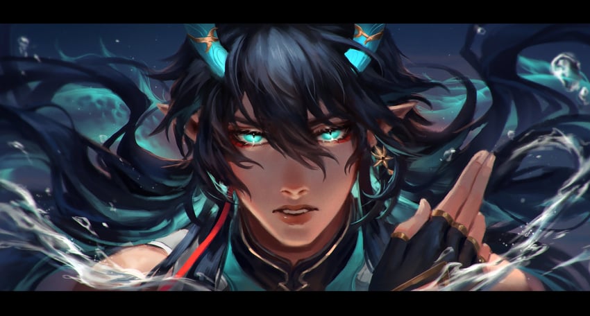 dan heng (honkai and 1 more) drawn by crovius