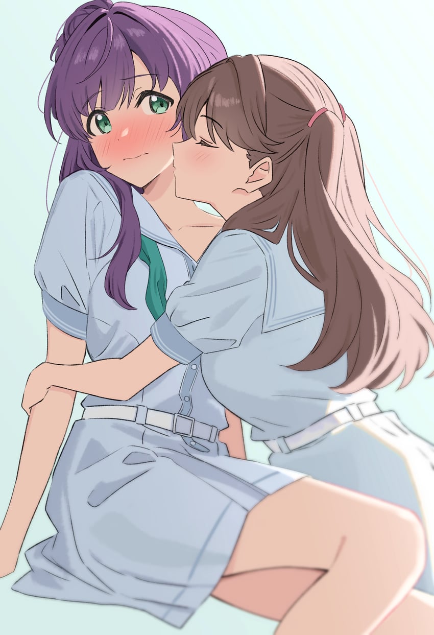 fujishima megumi and otomune kozue (love live! and 1 more) drawn by masaki_(masakinariya)