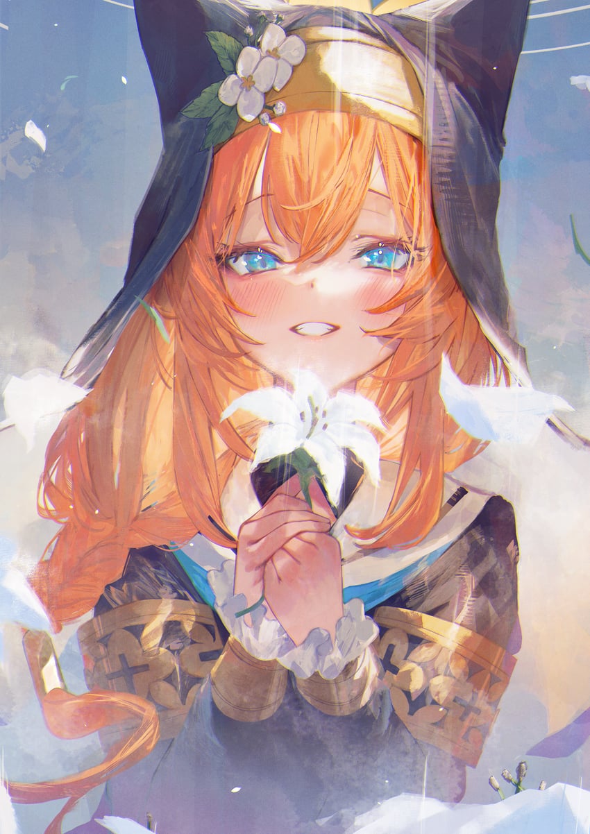 mari (blue archive) drawn by betabeet