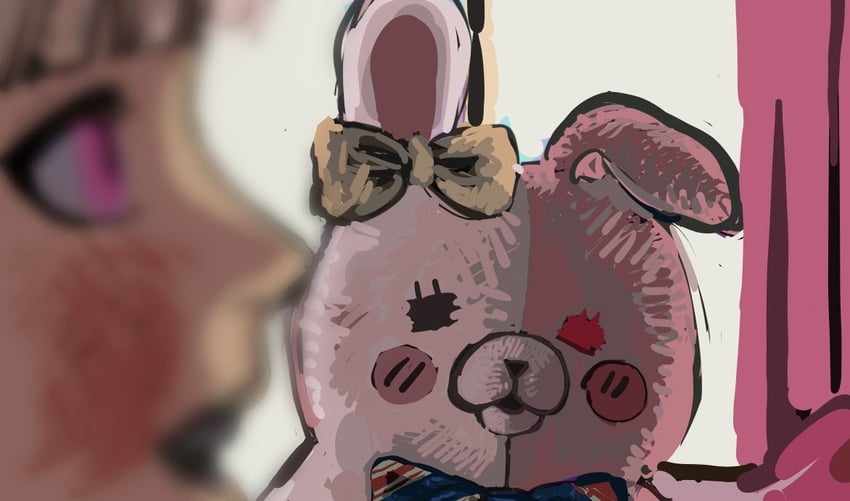 nanami chiaki and monomi (danganronpa and 1 more) drawn by kibo_onken-ha