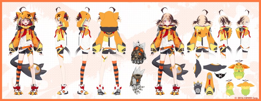 gigi murin and popo (hololive and 1 more) drawn by makihitsuji